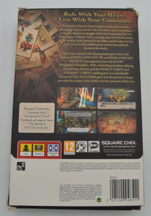 Tactics Ogre Let Us Cling Together Premium Edition - PSP (B Grade) (Genbrug)